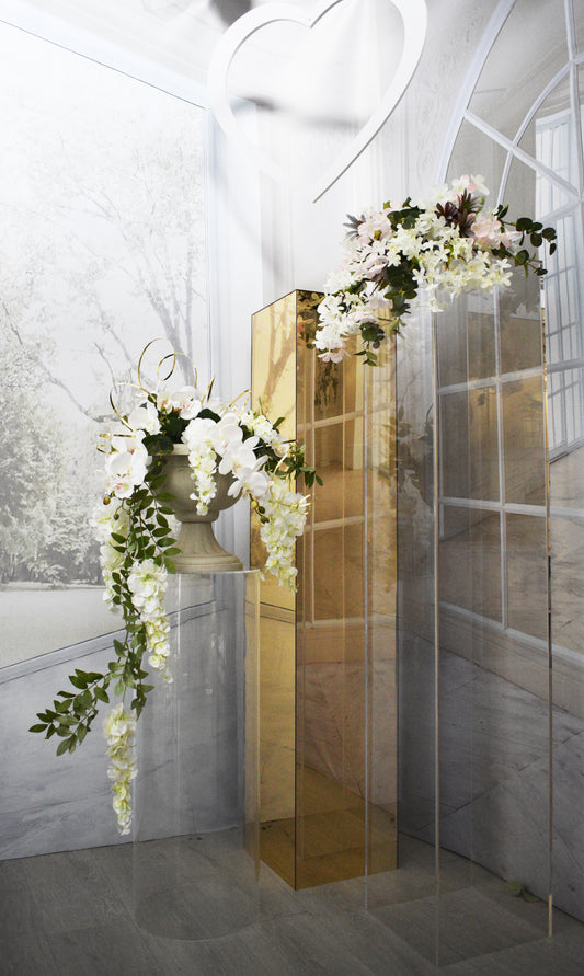 COLONNA PLEXI SPECCHIO 3 MM 29X29 H 100 cm