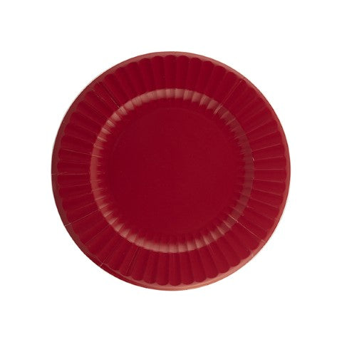 CF.8 PIATTI ROUND CM. 21 ROSSO RUBINO