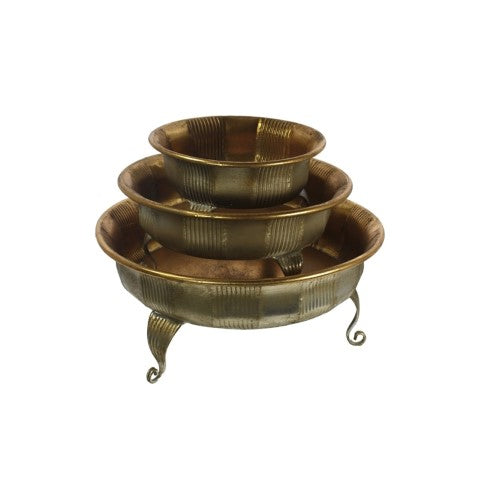 S/3 ALZATE ARGENTO/ORO METALLO