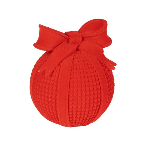 PALLA DEC.FIOCCO FLOCCATA ROSSA D.12X15C