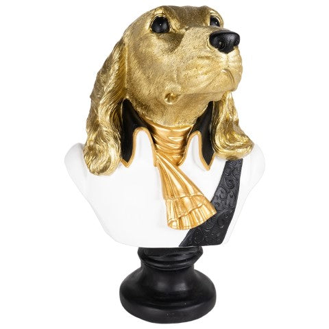 BUSTO CANE H.53CM RESINA