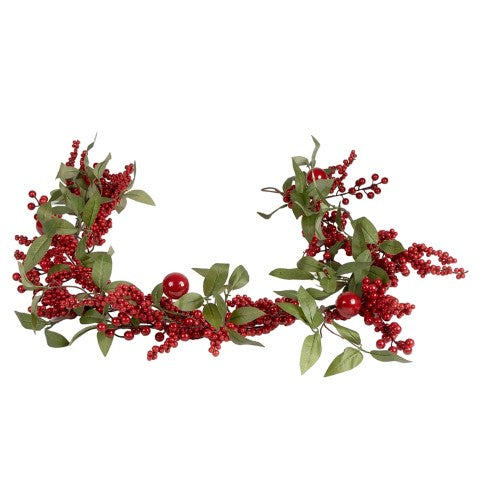 RESTA BACCHE/PALLE ROSSE H.150CM PVC
