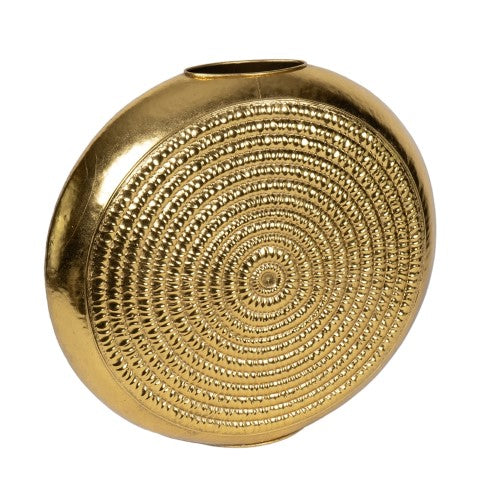 VASO GONG ORO D.72X21CM METALLO
