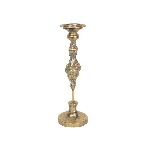 CANDELIERE ORO D.14X45CM METALLO