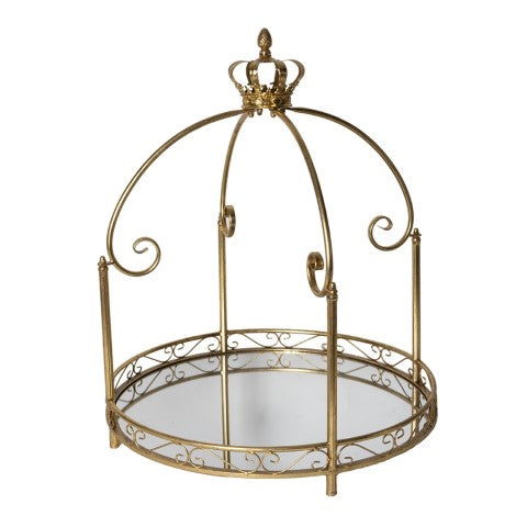 ALZATA ORO C.SPECCHIO D.58X69CM METALLO