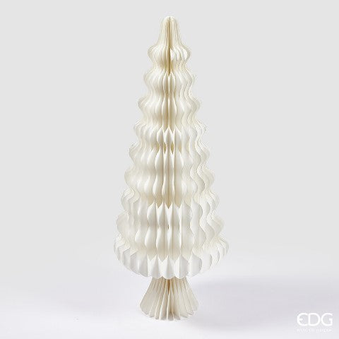 DECORO ORIGAMI PINO H.110 D.44 C4 BIANCO