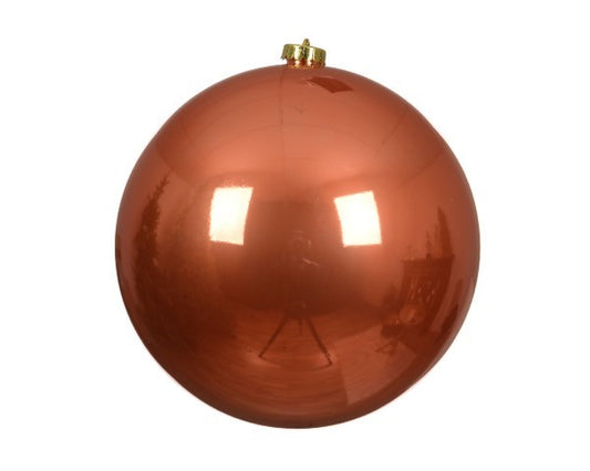 Baubles shatterproof lucido 20 cm Zucca