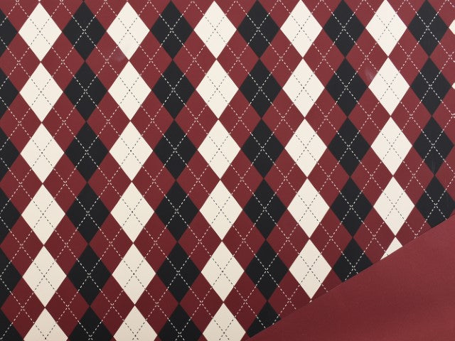 bobina argyle 1x25m bordo