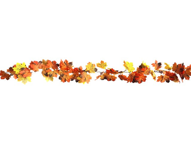 foglie di vita girlanda 150cm arancione
