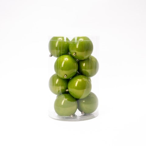 BOX 12 SFERE D.10CM PISTACCHIO