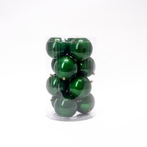 BOX 2 SFERE D.12CM VERDE FORESTA