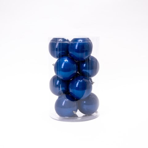 BOX SFERA D.20CM BLU NOTTE METALLIZ