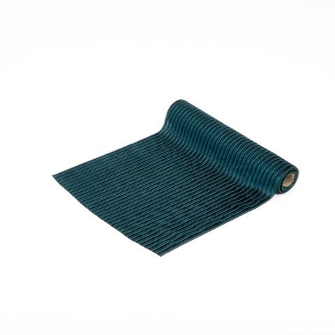 RUNNER PIEGHETTATO 28X2,7MT VERDE PETROL