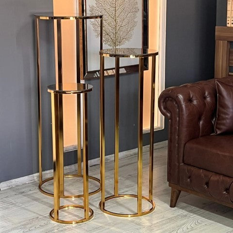 SET 3 ALZATE MINIMAL ORO 70/90/110