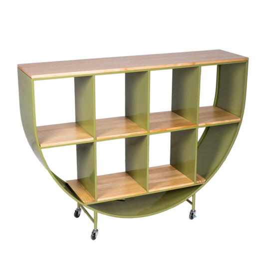 CONSOLLE VERDE 120X30X92CM METALLO/LEGNO