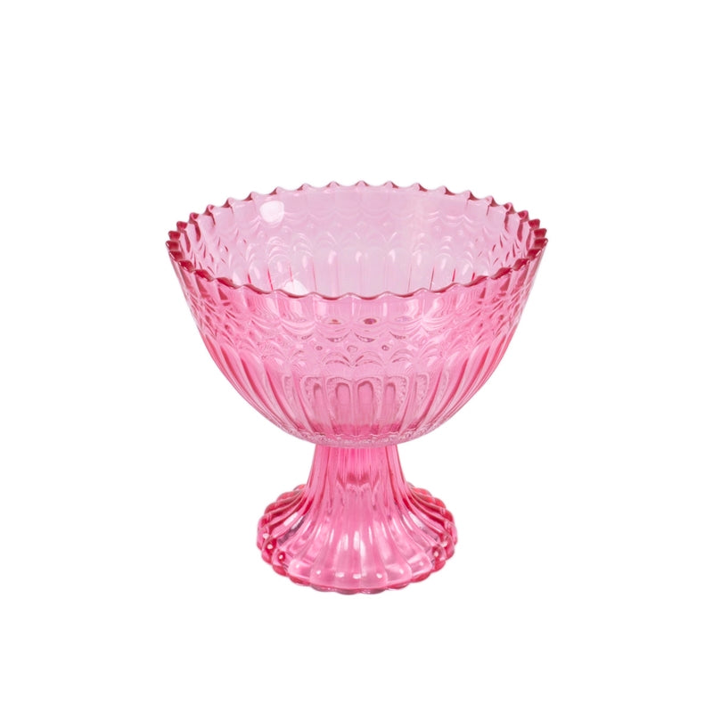 ALZATA FUCSIA D.17,5X16,5CM VETRO