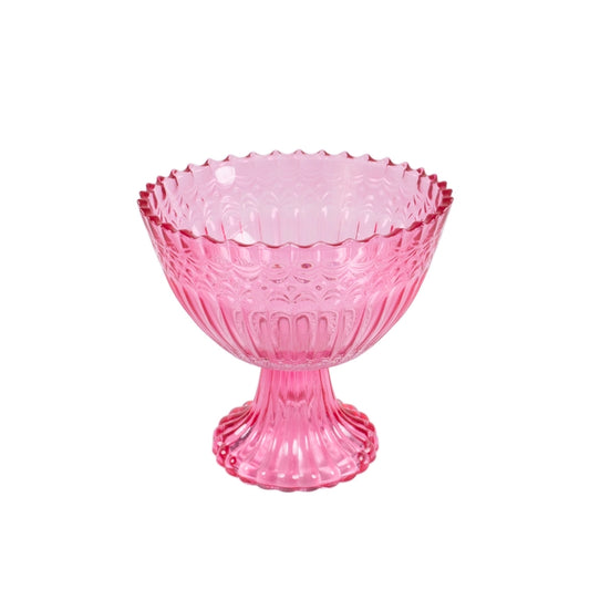 ALZATA FUCSIA D.17,5X16,5CM VETRO