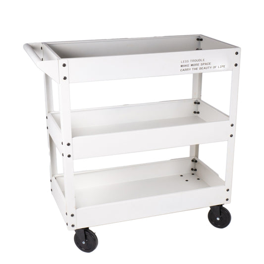 TROLLEY BIANCO 77X35X79CM METALLO