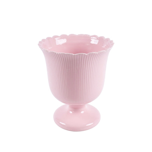 VASETTO ROSA D.16X19CM CERAMICA