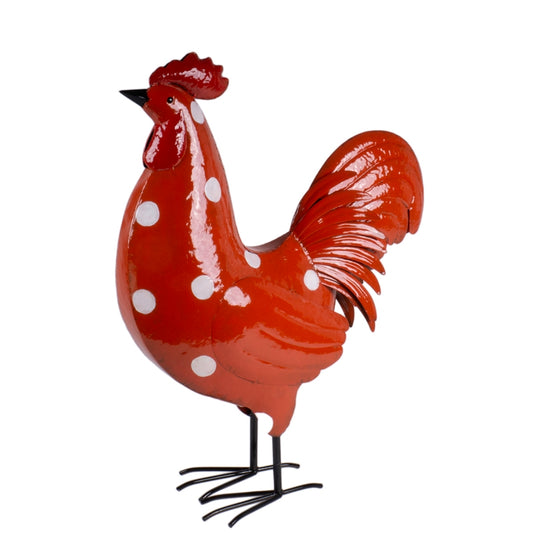 GALLO ARANCIO 43X17X57CM METALLO