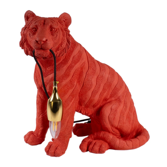 TIGRE ARANCIO PORTALAMPADA 42X24X43CM RE