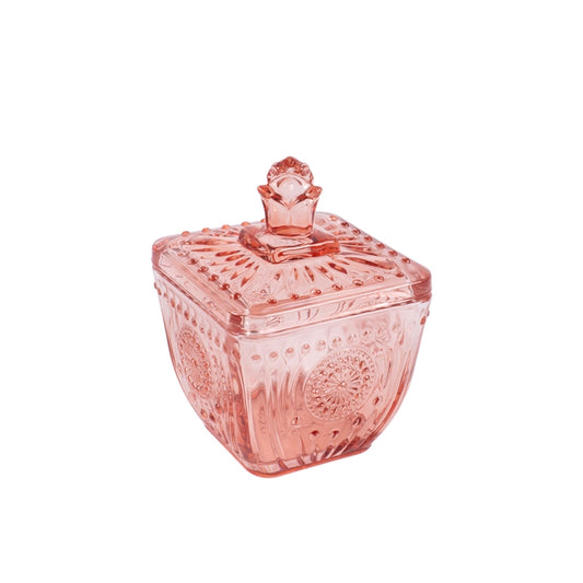 POTICHE ARANCIO  9X9X12CM VETRO