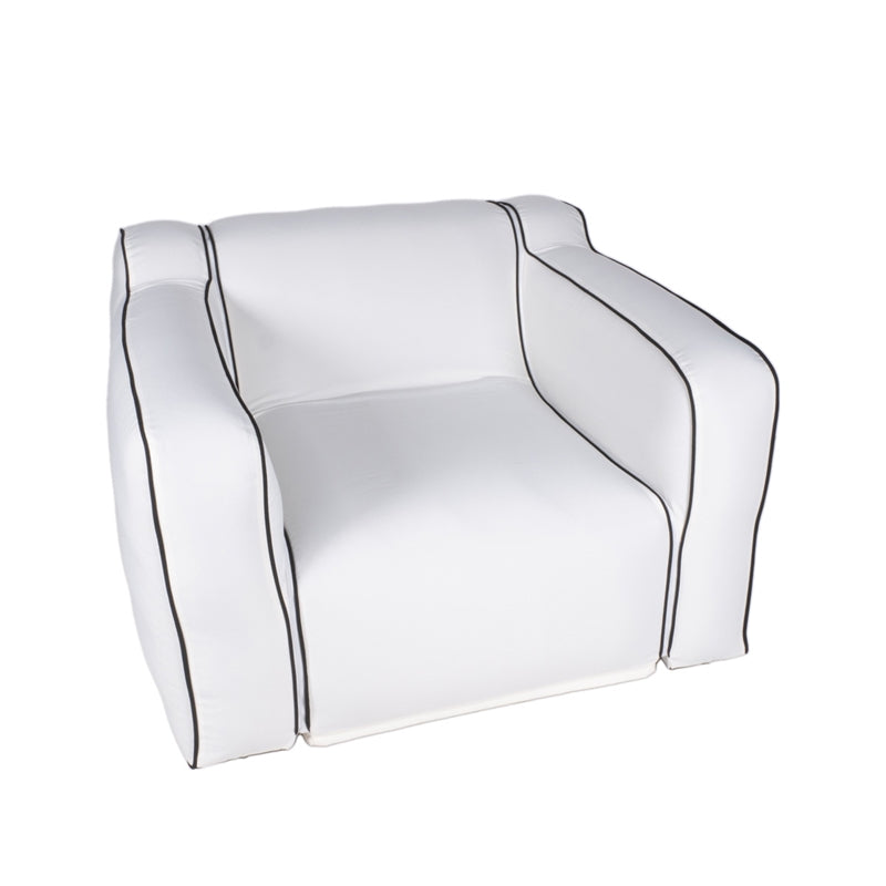 POLTRONA BIANCA  90X60X70/30CM PVC