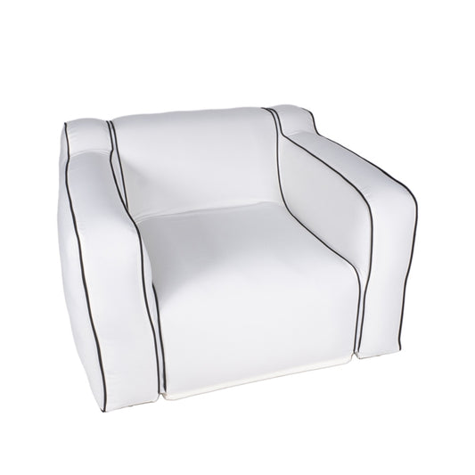 POLTRONA BIANCA  90X60X70/30CM PVC