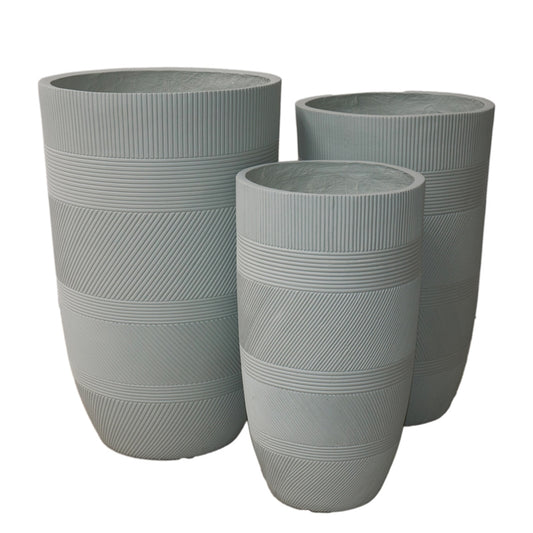 S/3 VASI VERDI FIBER CLAY