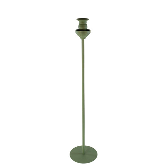 PORTACANDELA VERDE D.15X94 VETRO/MET