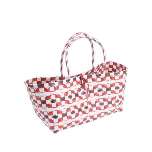 BORSA ROSSA/BIANCA 33X15X20CM PLA