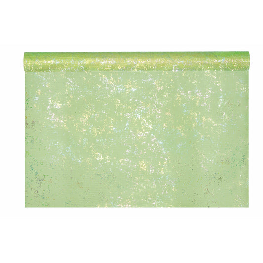 IRIDESCENT TULLE CM 48X5MT GREEN