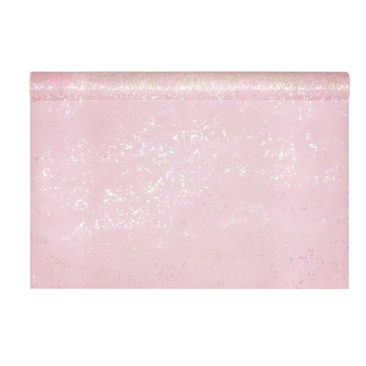 IRIDESCENT TULLE CM 48X5MT PINK