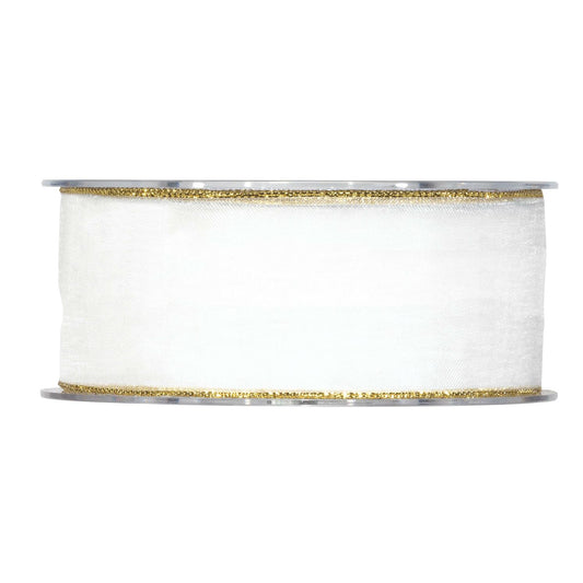 ORGANDY W METAL EDGE MM 40X20 MT GOLD