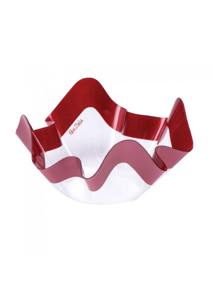 CONTENITORE PET ROSSO PERLATO CM 13X7