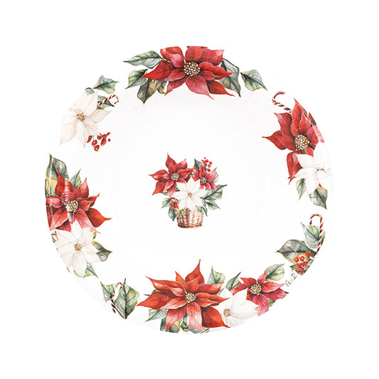 CF.8 PIATTI CM 24 STELLA DI NATALE