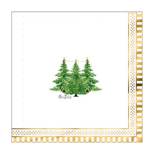 CF.16 TOVAGLIOLI GOLD TREES CM 33X33