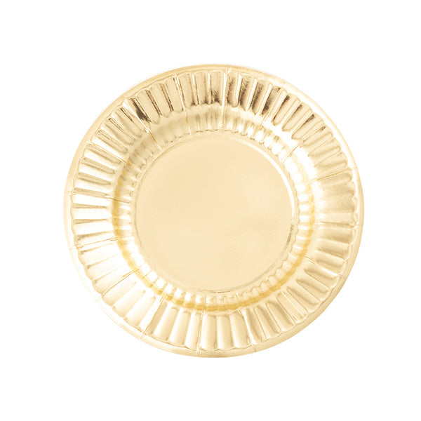 CF.8 PIATTI ROUND CM. 21 ORO