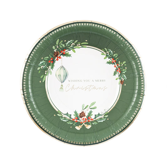 CF.8 PIATTI CM 24 MERRY CHRISTMAS TO YOU