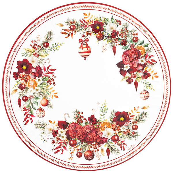 CF.6 MAXI PIATTI CHRISTMAS BOUQUET CM 33