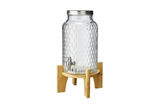 Big jar con base in bamboo