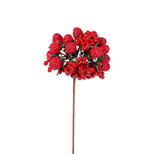 PICK BACCHE ROSSE D.12X40CM PVC