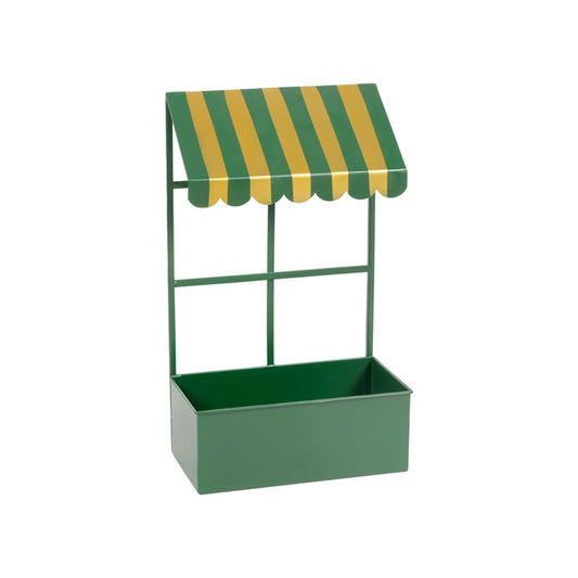 BALCONCINO VERDE/ORO 23X13X40CM METALLO