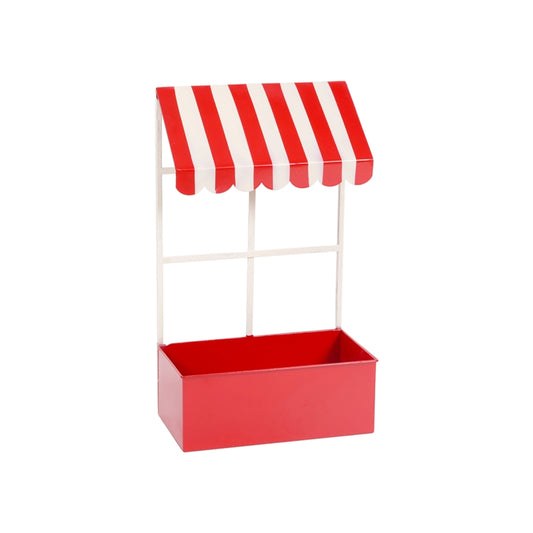 BALCONCINO ROSSO/BIANCO 23X13X40CM METAL