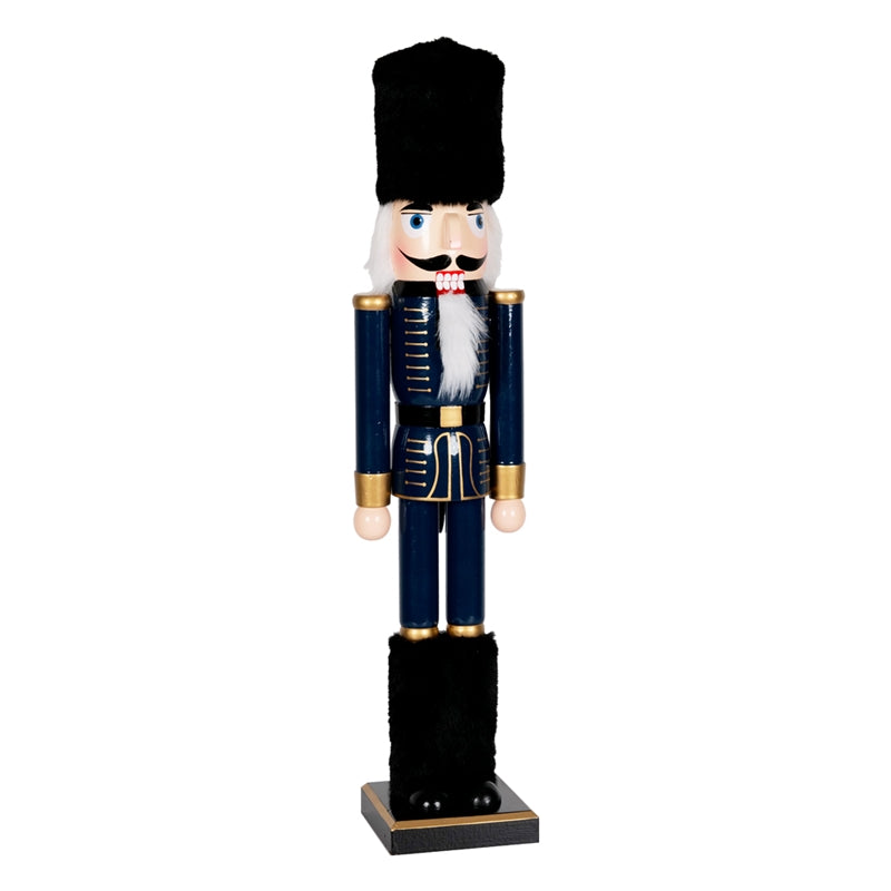 SCHIACCIANOCI BLU H.30CM LEGNO