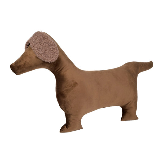 CUSCINO BASSOTTO MARRONE 75X10X45CM VELL