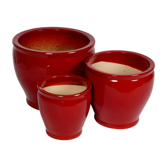 S/3 VASI ROSSI CERAMICA