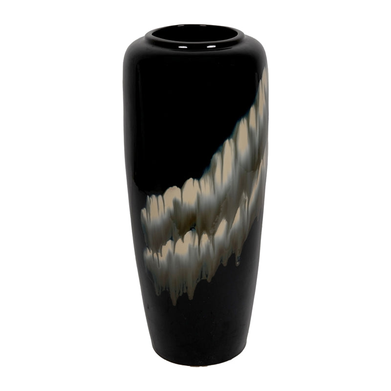 VASO NERO SFUMATO D.40X120CM CERAMICA