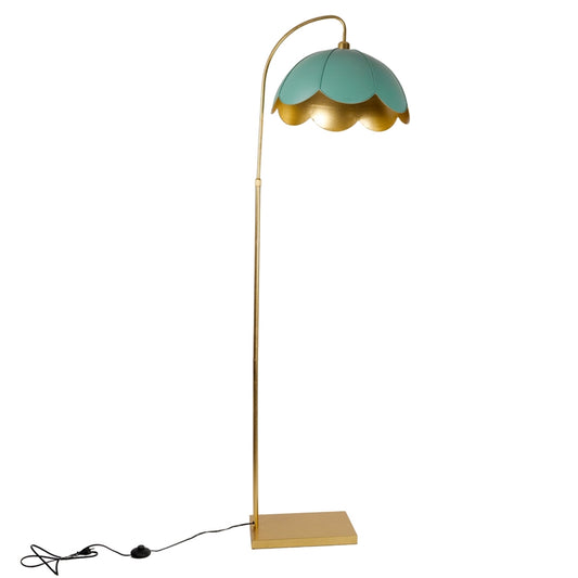 LAMPADA DA TERRA VERDE/ORO 57X50X180CM M