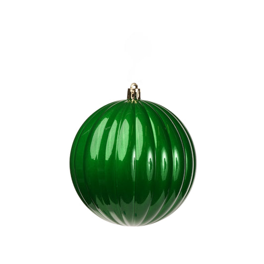 BOX 2 SFERE D.12CM VERDE FORESTA RIGATA